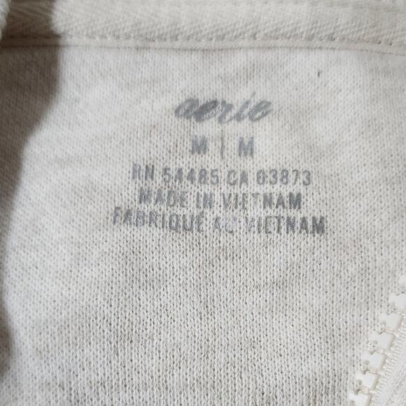 American Eagle Aerie Leopard OVERSIZED Super Soft Zip Sweatshirt Size Medium - Picture 6 of 8